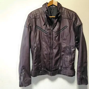 Archive y2k RUPERT 가죽 싱글 라이더 자켓 홍차