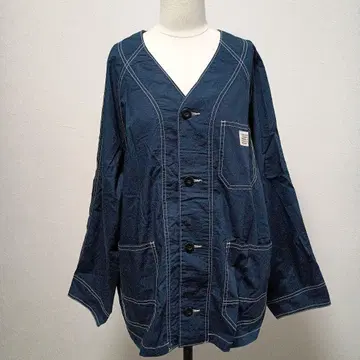 [ CUBE SUGER ] 자켓 ( M ) 노카라 나일론 워크 주름감