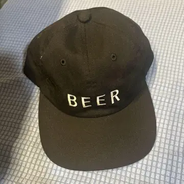 BEER 자수 로고 블랙 캡 프리 사이즈