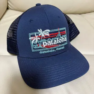 파타고니아 네이비 파타로하 캡 하와이