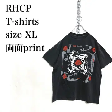 RHCP 레드 핫 칠리 페퍼스 T셔츠 XL 양면 프린트 렛치리