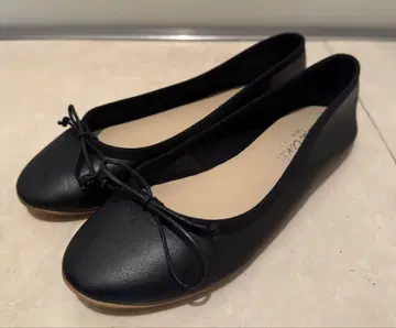 [ Lisaconti ] 블랙 리본 포함 발레 슈즈 23cm