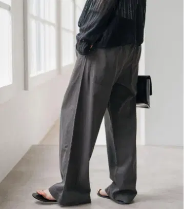 이번 시즌 신상 Spick&Span 개더 치노 다크 그레이 38