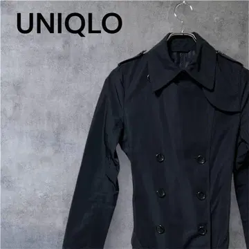 [ UNIQLO ] 유니클로 (S) / 여성용 트렌치코트 벨트 블랙
