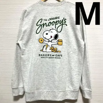 새상품 PEANUTS 스누피 사가 자수 도넛 트레이닝복 긴팔 M