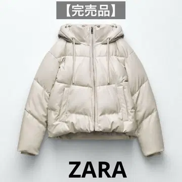 [ 완판템 ] ZARA 여성용 다운 자켓 페이크 가죽