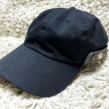 레어 KROFUNE 피라미드 스터드 캡 블랙 y2k