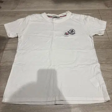 MONCLER 화이트 반팔 T셔츠