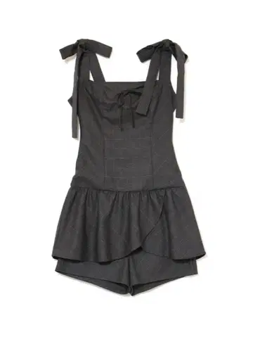 로지나 리본 드레스 그레이 미개봉 새상품 택 포함