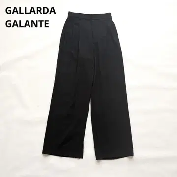 새상품급 개럴개런트 저지 와이드 턱 팬츠 슬릿 블랙 0