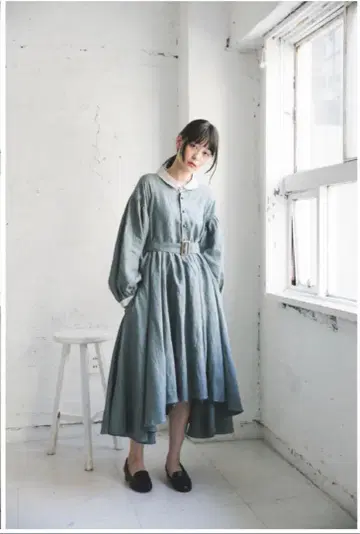ha|za|ma 노후화 진가의 원피스 터콰이즈 2017AW