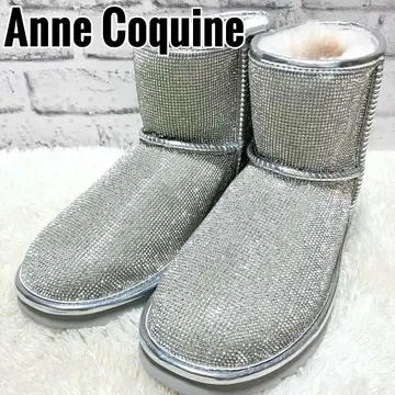 미사용 새상품 AnneCoquine 앙코퀸 키라키라 리얼 어그 부츠