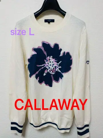 [ 새상품급 ] CALLAWAY 골프 꽃무늬 스웨터 L 사이즈