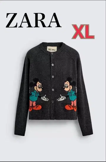 ZARA 미키마우스 가디건 XL 미사용 새상품