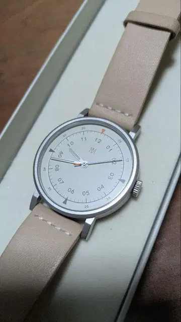 마벤 워치스 Mavenwatchs 손목시계 40mm 화이트 가죽