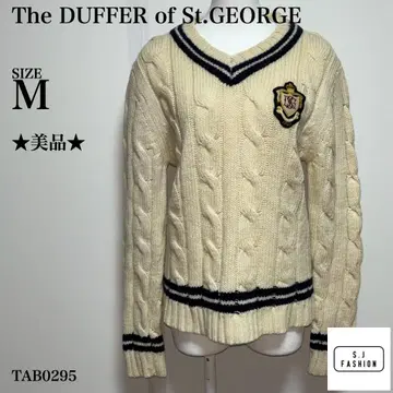 The DUFFER of St.GEORGE 케이블 니트 아이보리