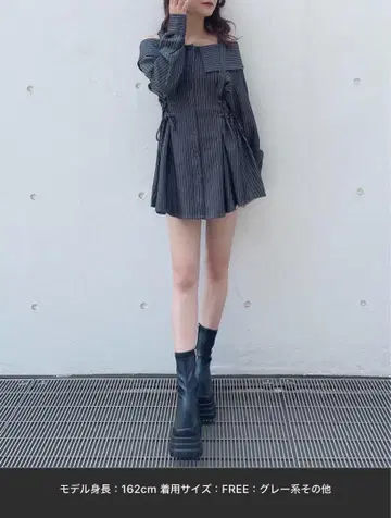 oneway 오프숄더 레이스업 원피스