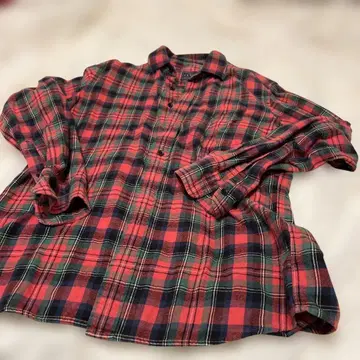 FLANNEL 체크 무늬 플란넬 셔츠 L 사이즈