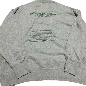 LOOPWHEELERfor Graphpaper Crew NeckSweat