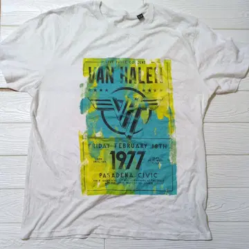 VanHalen 밴 헤일런 Pasadena 1977 티셔츠 XL 사이즈