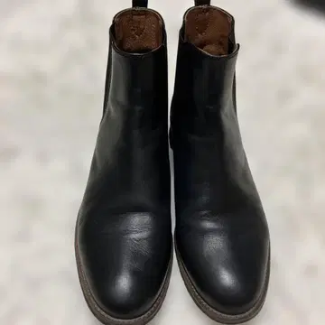 MARGARET HOWELL 아이디어 블랙 사이드 고어 부츠 24.5cm