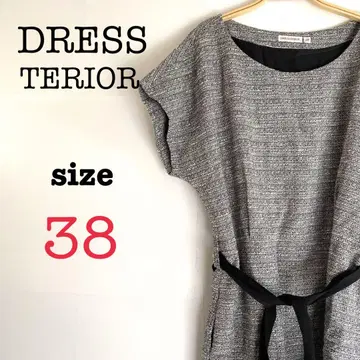 DRESSTERIOR 드레스 [ 38 ] 여성용 반팔 원피스 그레이