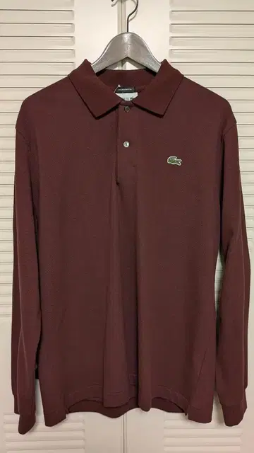 UNITED ARROWS 별주 LACOSTE 롱 슬리브 피케 셔츠