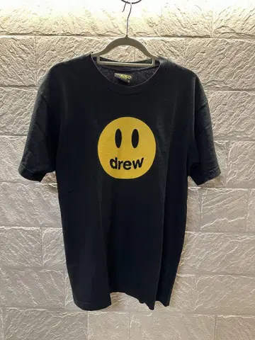 drew house 스마일리 페이스 T셔츠 S 블랙
