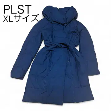 [새상품급] PLST 롱다운코트 벨트 포함 네이비 XL 방한