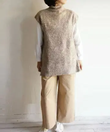 SUNVALLEY 사자혼 루프 천축 로우 게이지 하이넥 롱 베스트