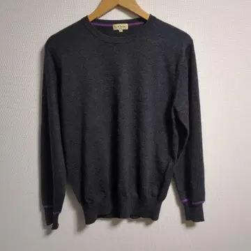 Paul Smith 크루넥 니트 울 그레이 퍼플 사이즈 M