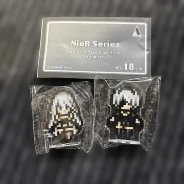 NieR Series 미니 아크릴 블록 도트 그림 투비 에이트