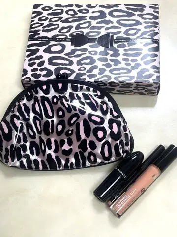 MAC 가마구치 파우치 립펜슬 립스틱 글로스 세트