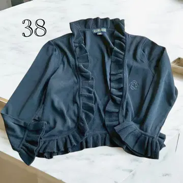 클레이사스 블랙 가디건 프릴 원포인트 38