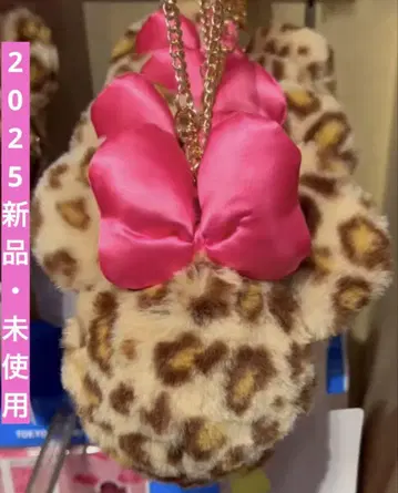 디즈니 미니 레오파드 무늬 파우치 레오파드 제브라 파우치