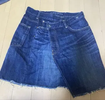 프레임워크 데님 미니 스커트
