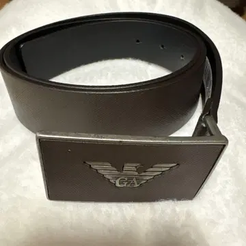 GA 엠블럼 부착 다크 브라운 벨트