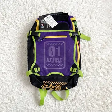 미사용 새상품 워크맨 에반게리온 콜라보 백팩 A.T.FIELD