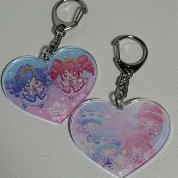 신비한 별의 쌍둥이 공주 아크릴 키링 파인 레인 키키라라 세트