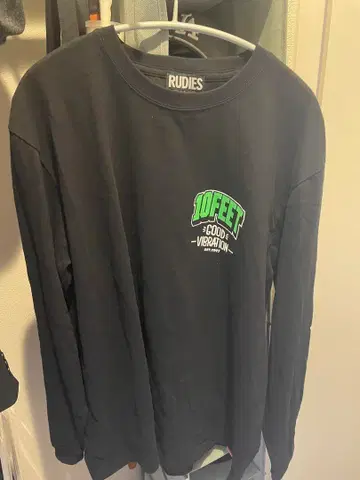 10-FEET x RUDIE'S 콜라보 롱 슬리브 티셔츠