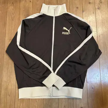 PUMA 트랙 자켓 하이넥 베이지 브라운