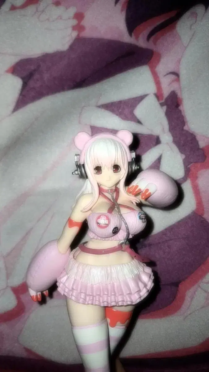 Includes shipping) Super Sonico Gloomy Bear figure, classic beautiful girl figure