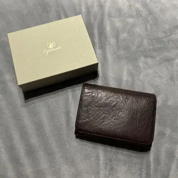 Esperanto 에스페란토 3단 폴더형 지갑 소가죽