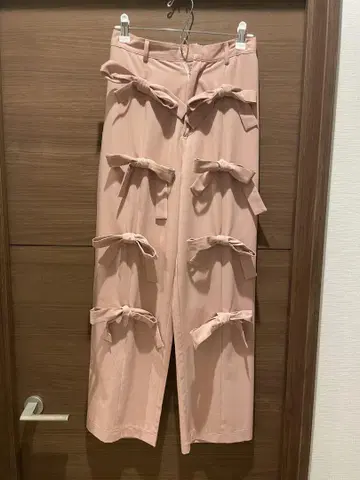 메리제니 리본 슬랙스 팬츠