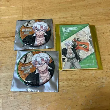귀멸의 칼날 선샤인 시티 전망 파크 캔뱃지 미니 색지 시나즈가와 사네미