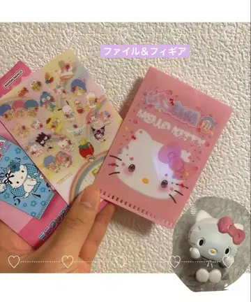 산리오 미니 클리어 홀더 딸기 신문 시크릿 & 잠자는 날 키티