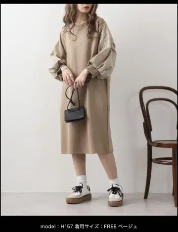 je crois soi MA-1풍 소매 컷 튜닉 컨디션 최상