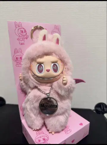 labubu zimomo 폭신폭신 핑크 봉제 인형 키링