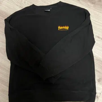 THRASHER 블랙 맨투맨 L 사이즈