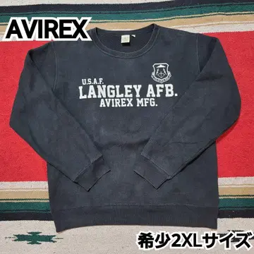 레어 2XL AVIREX U.S.A.F LANGLEY AFB 맨투맨